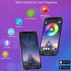 Tira LED RGB USB con control por app Bluetooth