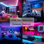 Tira LED RGB USB con control por app Bluetooth