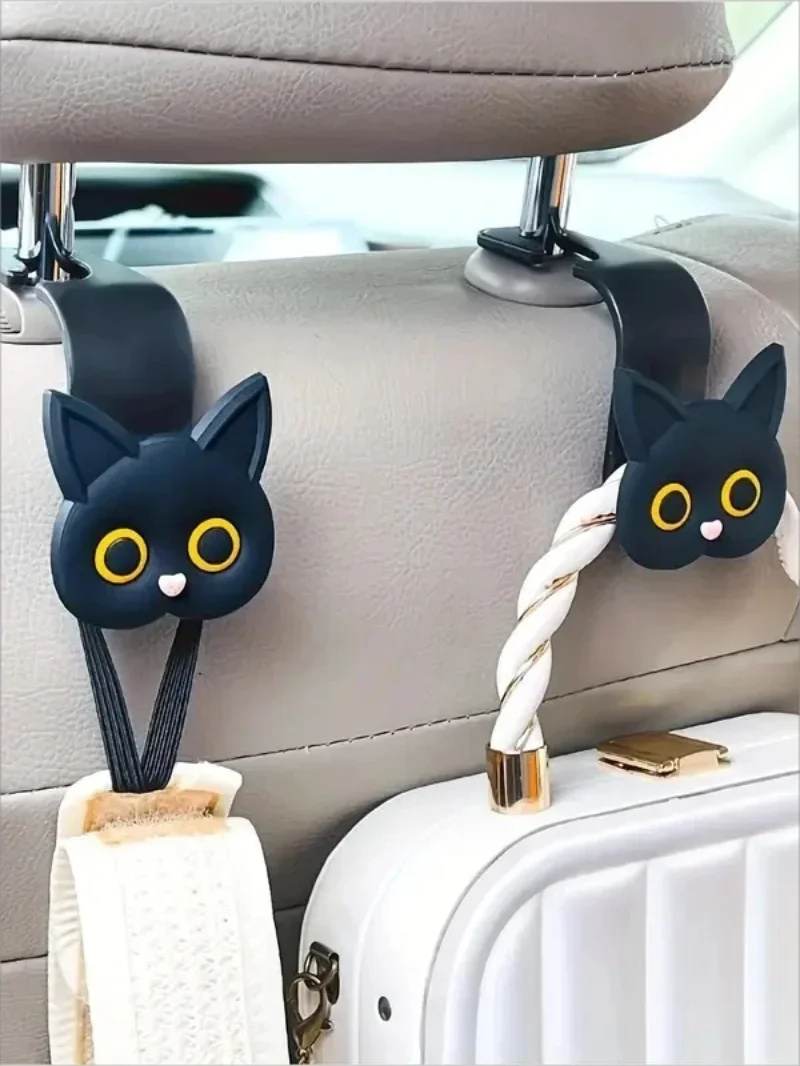 Ganchos de gatito para reposacabezas del coche (2 uds)