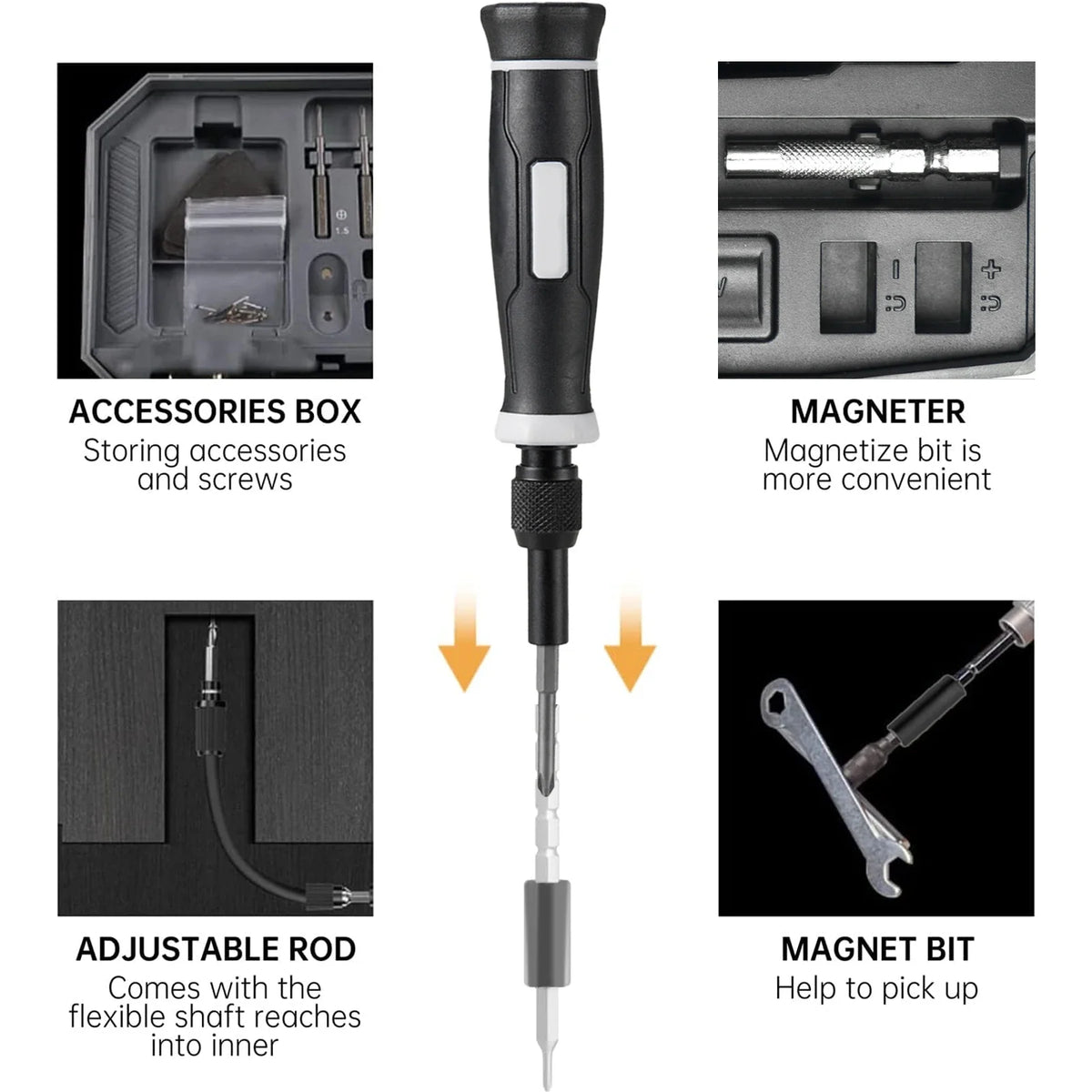 Kit de destornilladores de precisión para móvil y portátil