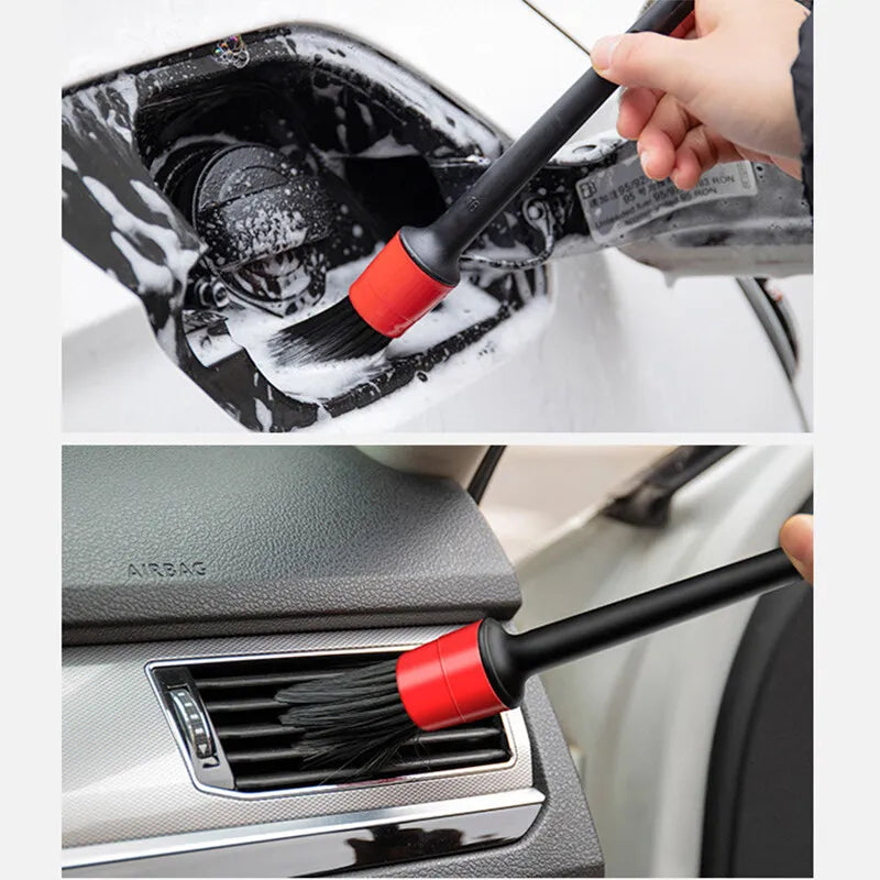 Set de 5 cepillos de detallado para coche