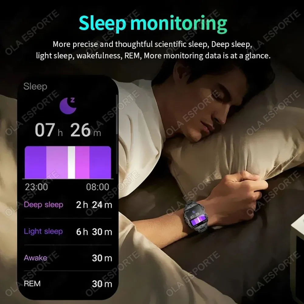 Smartwatch deportivo resistente con llamadas Bluetooth