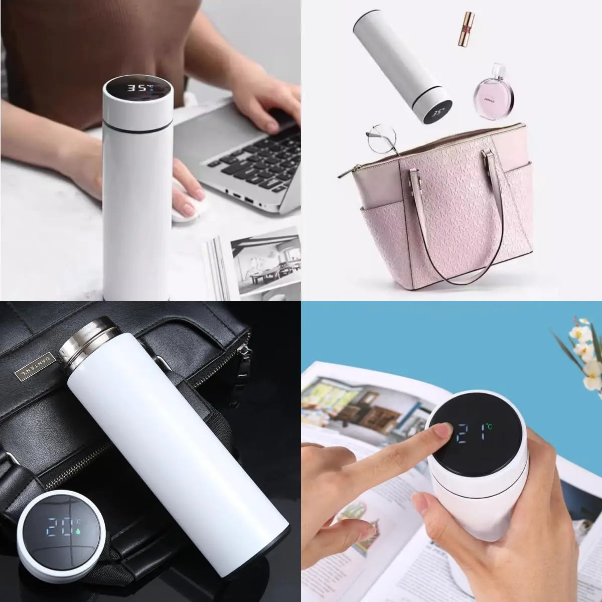 Termo de 500 ml con pantalla de temperatura