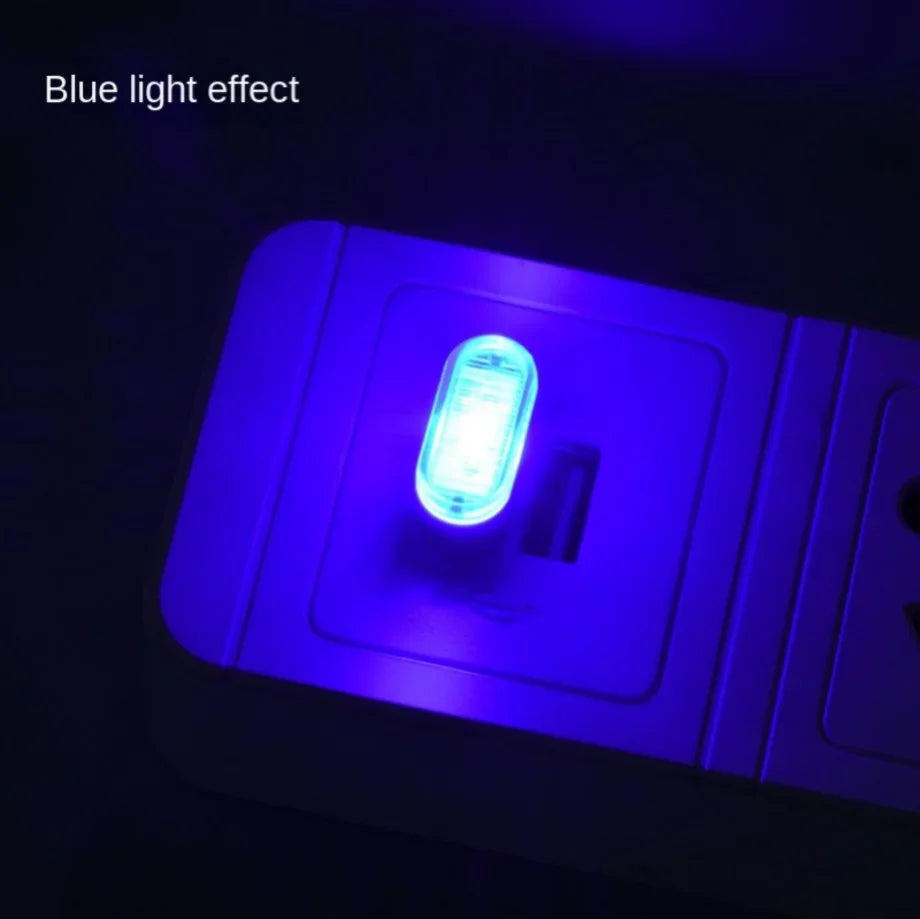 Mini luz LED USB de ambiente para coche