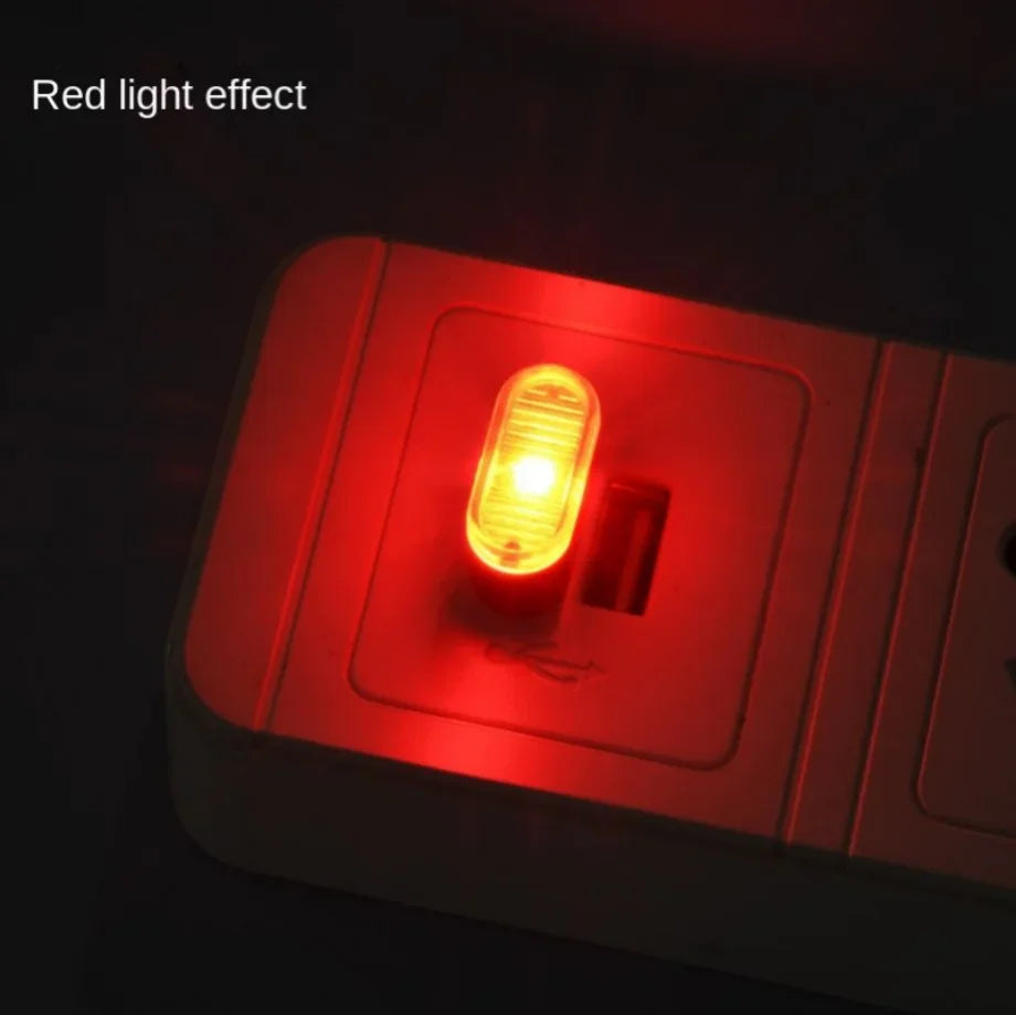 Mini luz LED USB de ambiente para coche