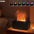 Difusor de aromas con efecto llama y luz LED
