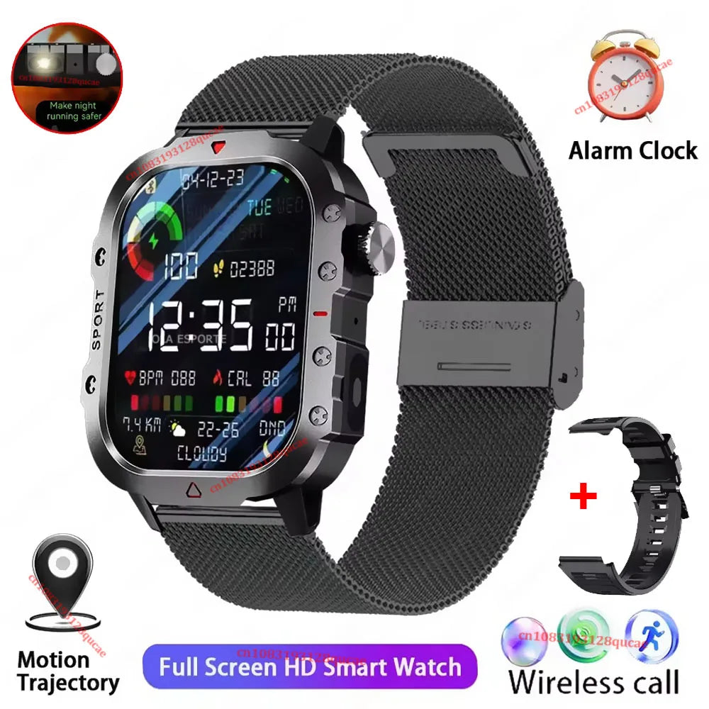 Smartwatch deportivo resistente con llamadas Bluetooth