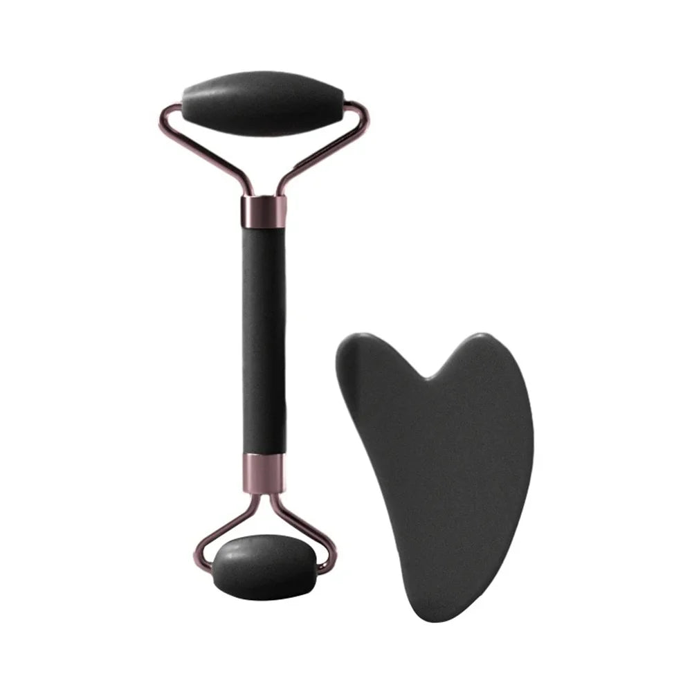 Kit facial de rodillo y gua sha