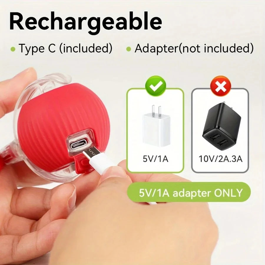 Pelota interactiva automática para gatos
