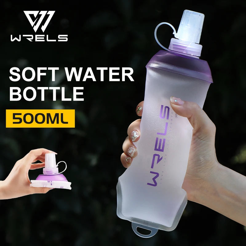 Botella de agua plegable de silicona TPU