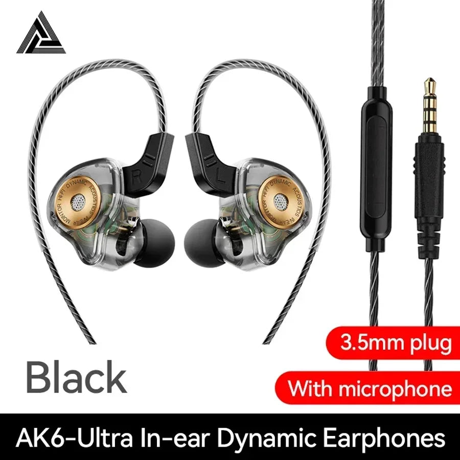 Auriculares in-ear con cable QKZ AK6 con micrófono