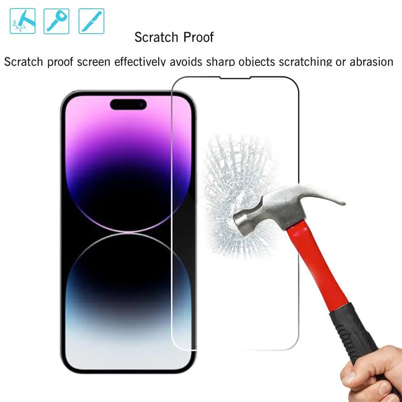 Protector de pantalla de cristal templado para iPhone