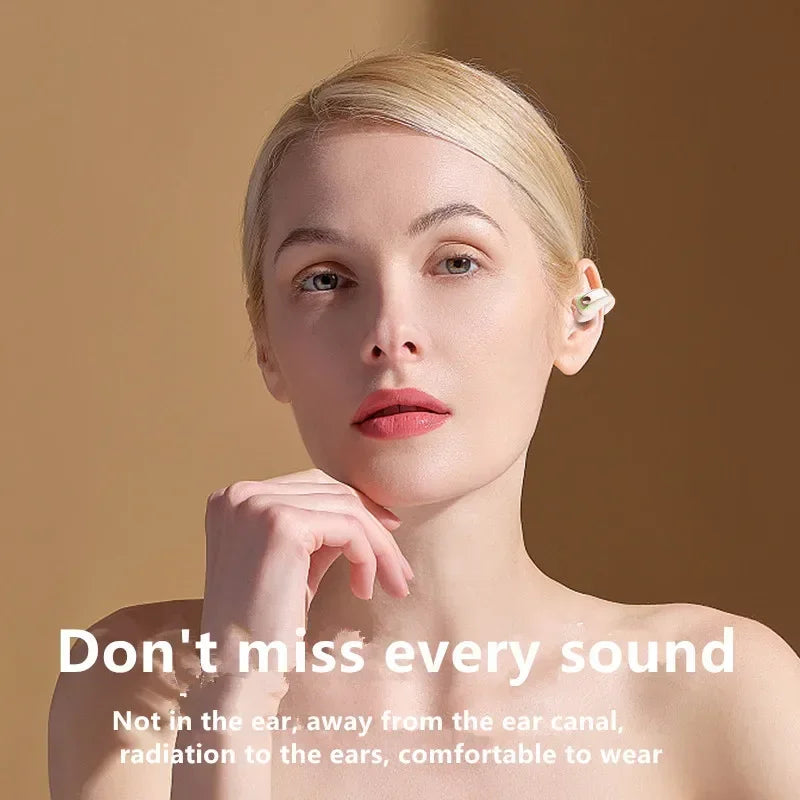 Auricular Bluetooth 5.3 de clip abierto para deporte