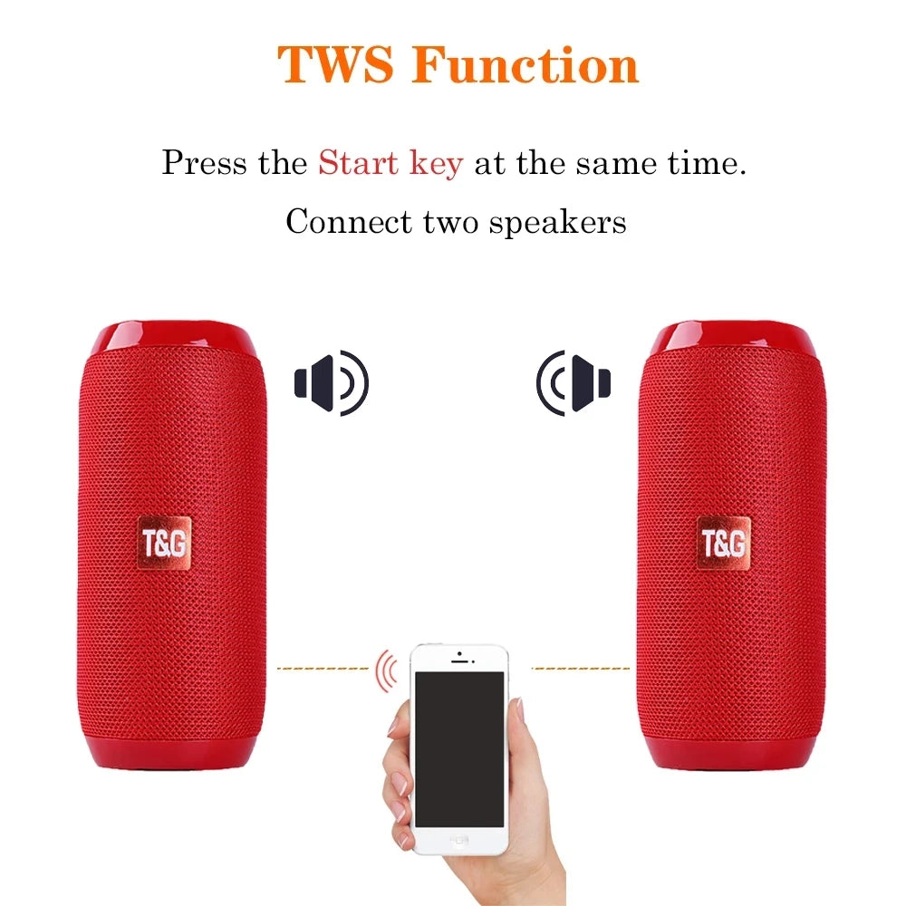 Altavoz Bluetooth portátil con radio FM