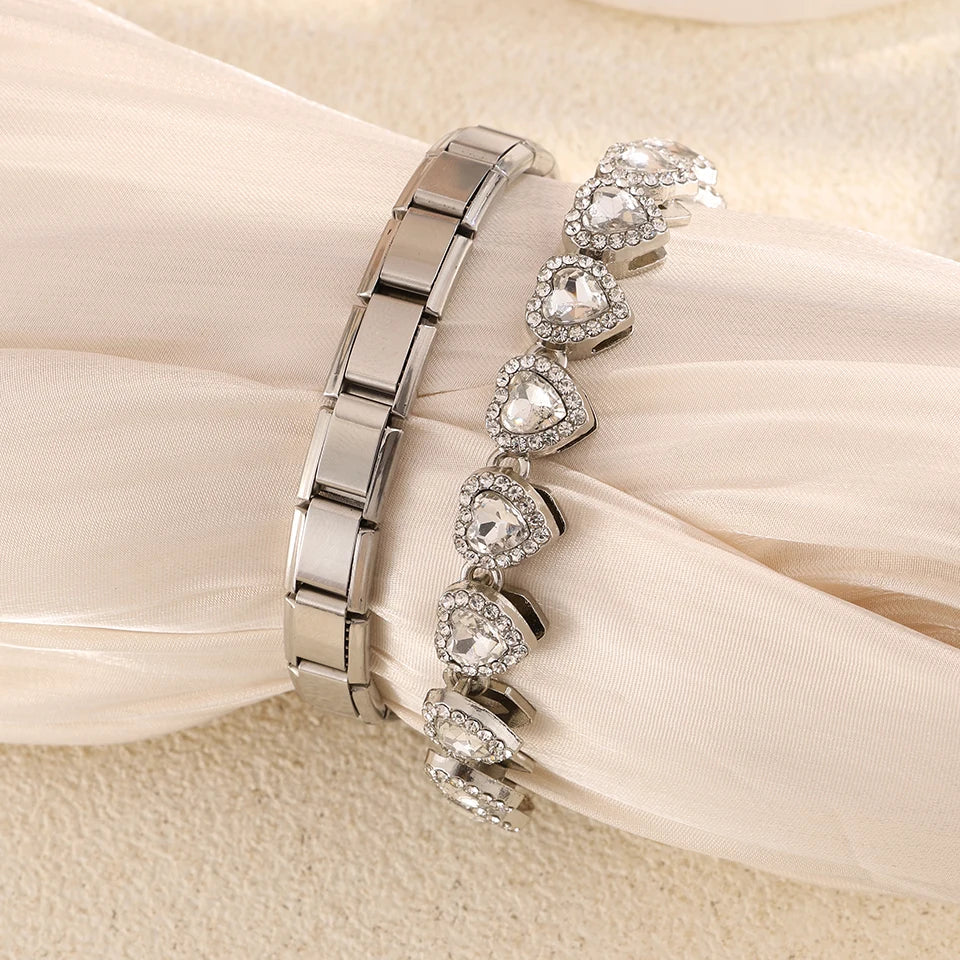 Pulsera italiana de eslabones de acero inoxidable