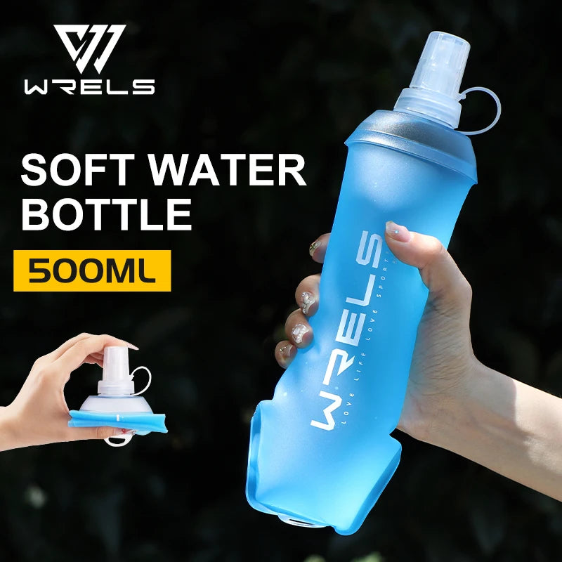 Botella de agua plegable de silicona TPU