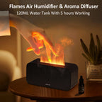 Difusor de aromas con efecto llama y luz LED