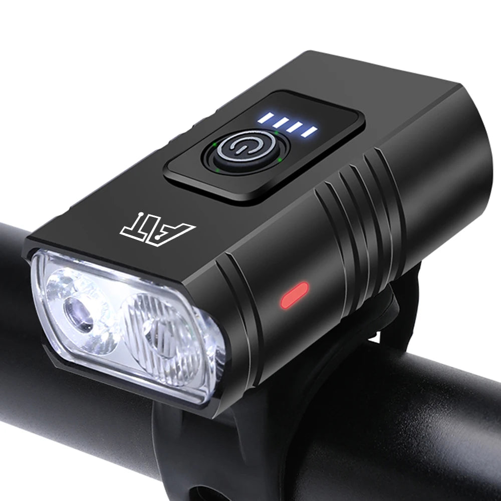 Luz delantera LED recargable para bicicleta