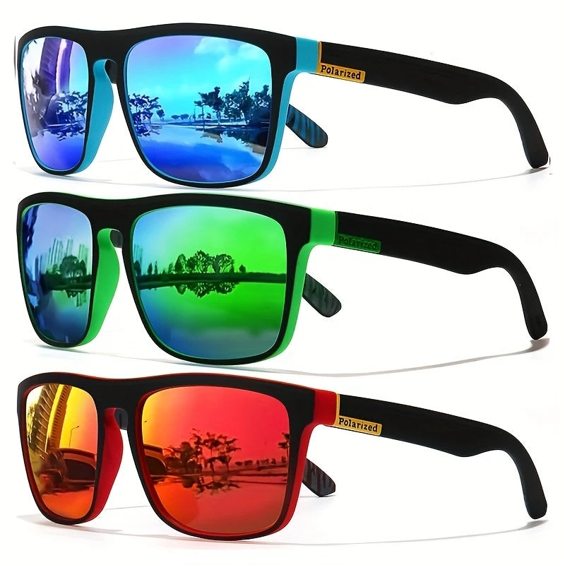 Gafas de sol cuadradas vintage polarizadas unisex