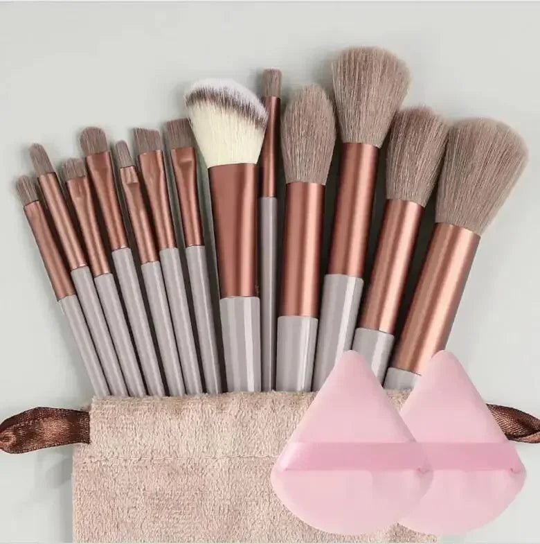 Set de brochas de maquillaje profesionales suaves