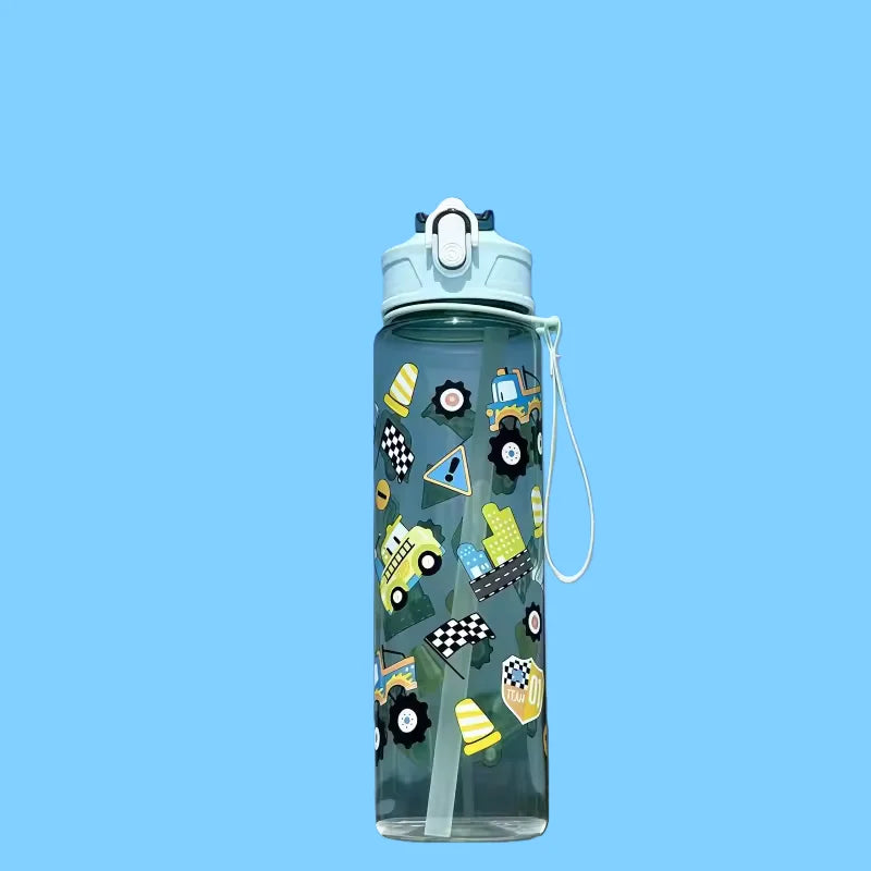 Botella deportiva de 800 ml con marcador de tiempo