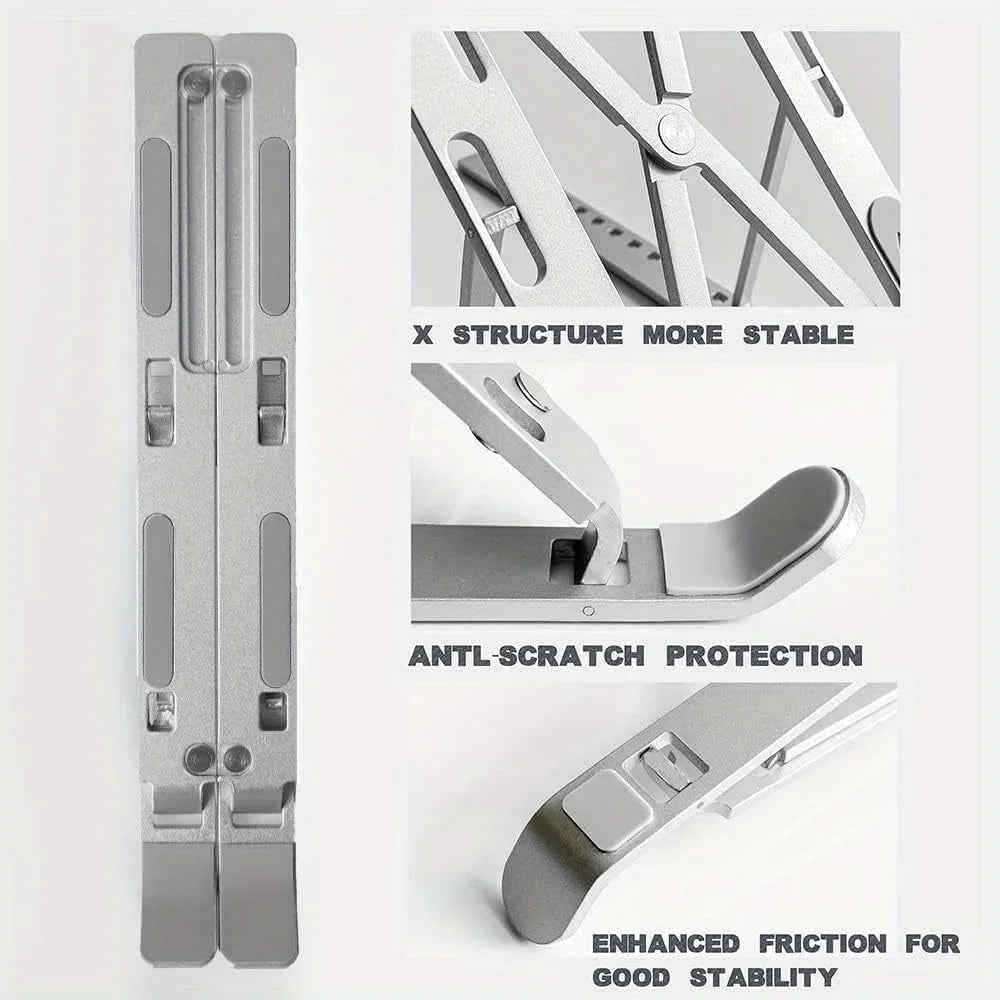 Soporte de aluminio para portátil regulable