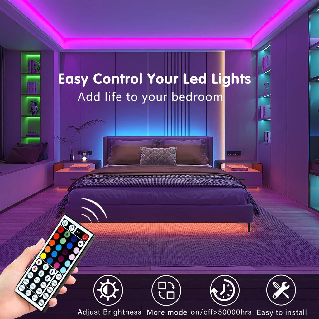 Tira LED RGB USB con mando a distancia