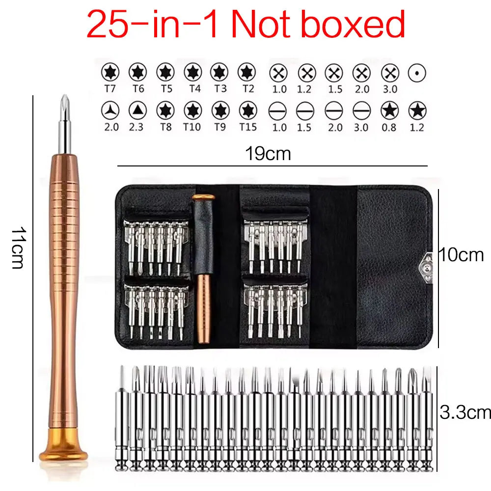 Kit de destornilladores de precisión para móvil y portátil