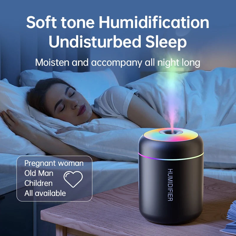 Mini humidificador y difusor de aromas USB de 180 ml