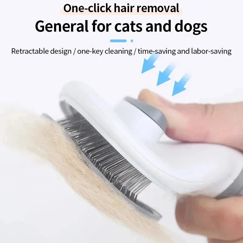 Cepillo autolimpiable para perros y gatos