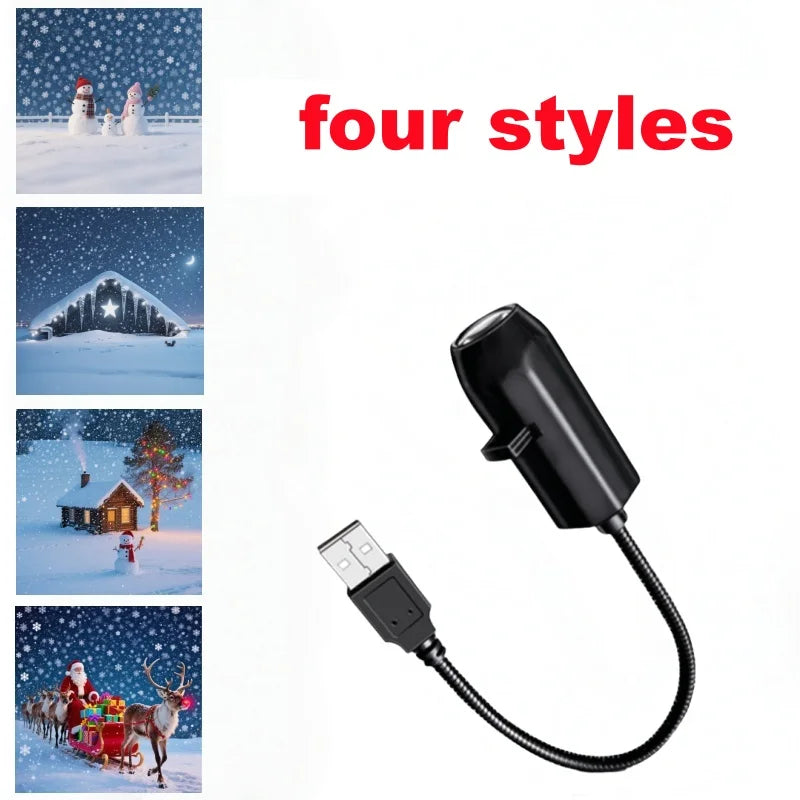 Proyector LED USB de Halloween y Navidad
