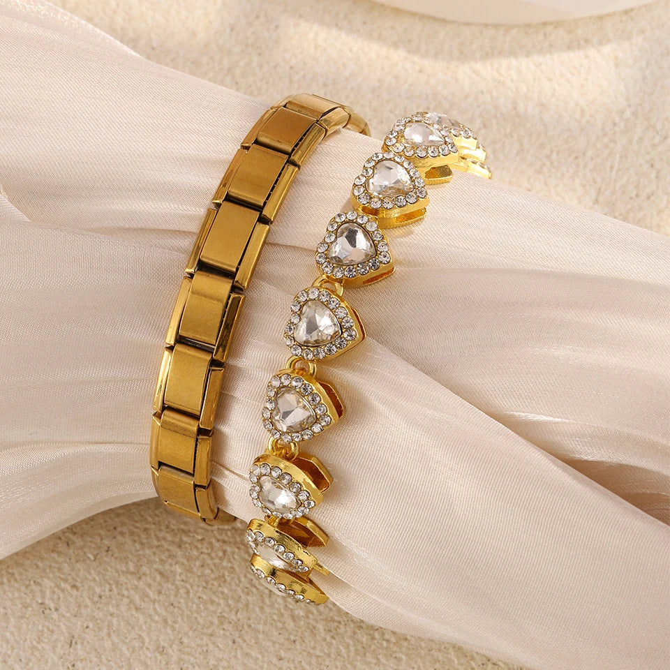 Pulsera italiana de eslabones de acero inoxidable
