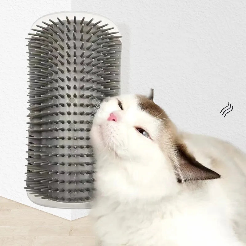 Cepillo de esquina para que el gato se rasque