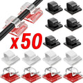 Clips organizadores de cables adhesivos