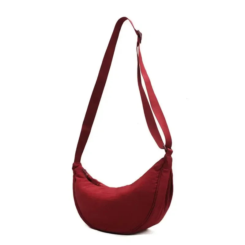 Riñonera de media luna unisex