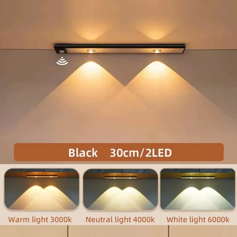 Lámpara LED ultrafina con sensor para muebles de cocina y armarios