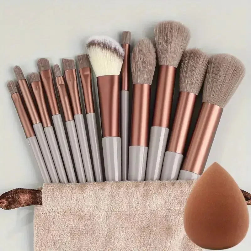 Set de brochas de maquillaje profesionales suaves
