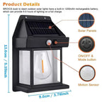 Aplique solar de pared con sensor de movimiento