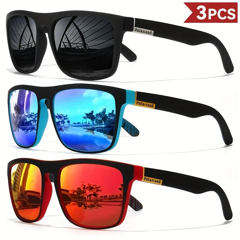Gafas de sol cuadradas vintage polarizadas unisex