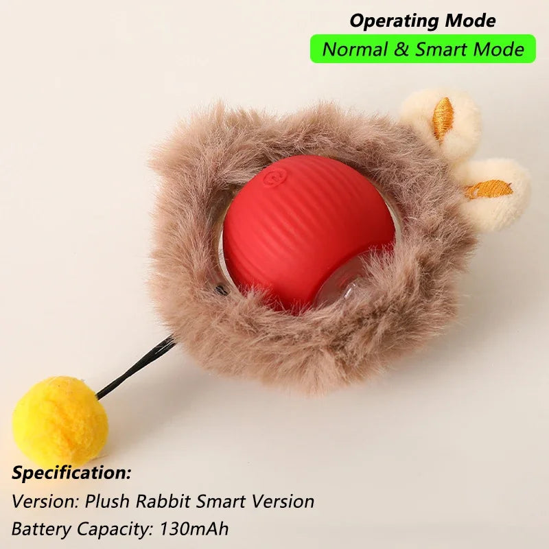 Pelota interactiva automática para gatos