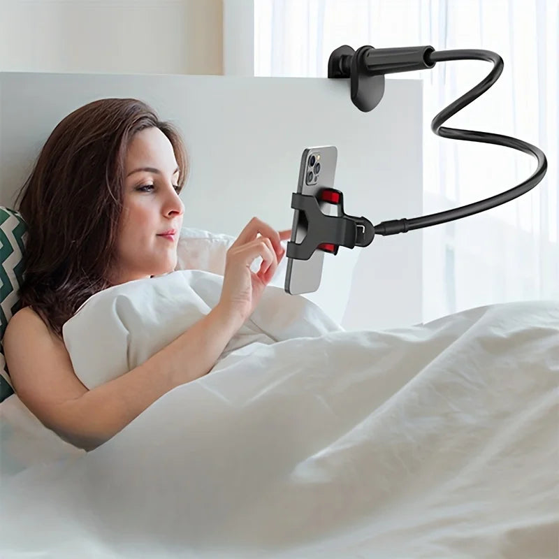 Soporte de móvil con brazo flexible para la cama