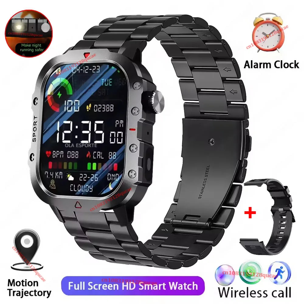 Smartwatch deportivo resistente con llamadas Bluetooth
