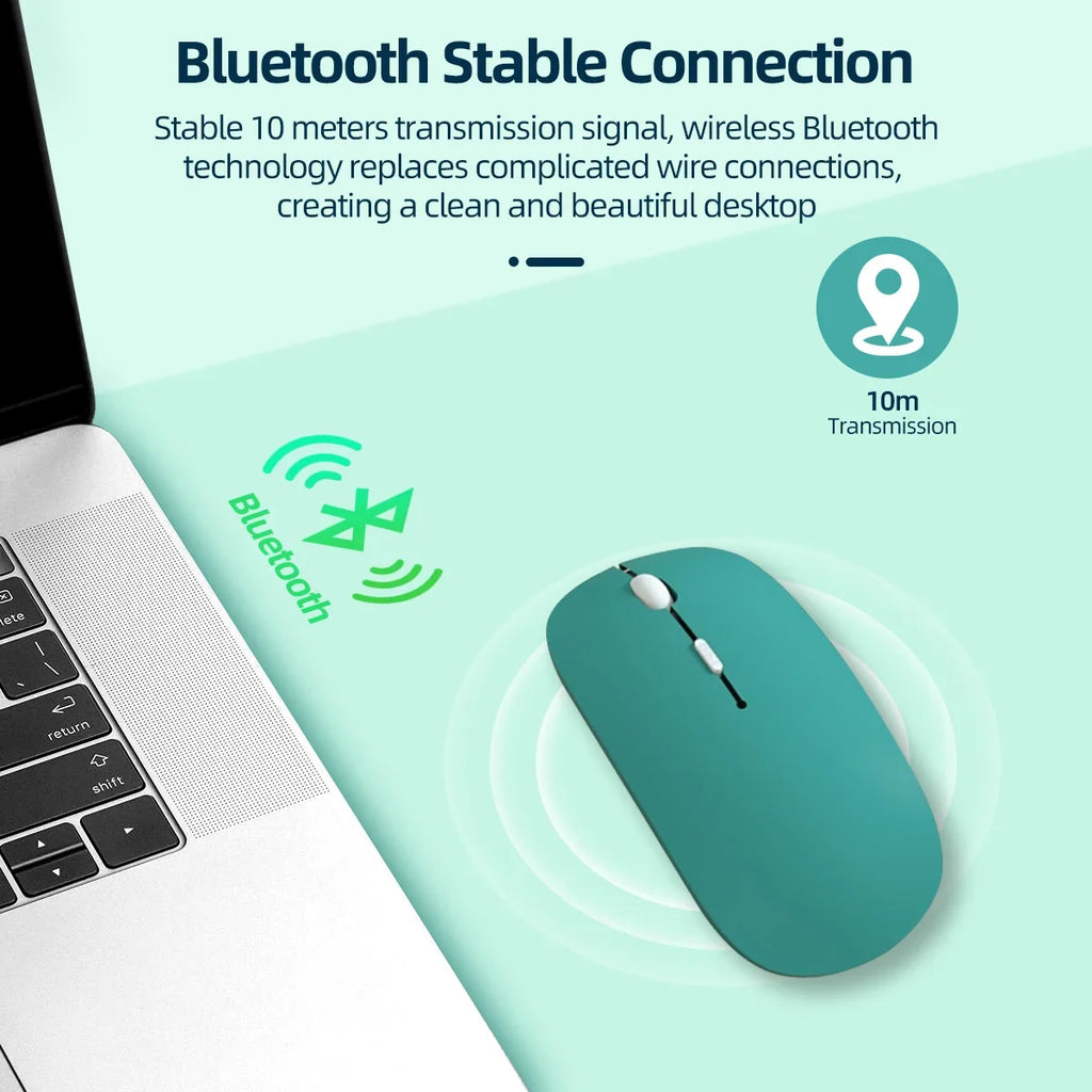 Ratón inalámbrico Bluetooth silencioso
