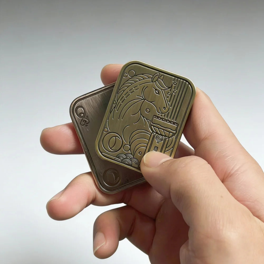 Fidget de deslizar antiestrés en metal