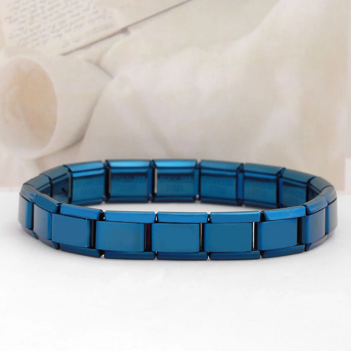 Pulsera italiana de eslabones de acero inoxidable