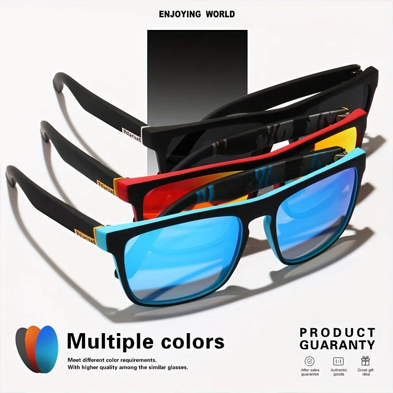 Gafas de sol cuadradas vintage polarizadas unisex
