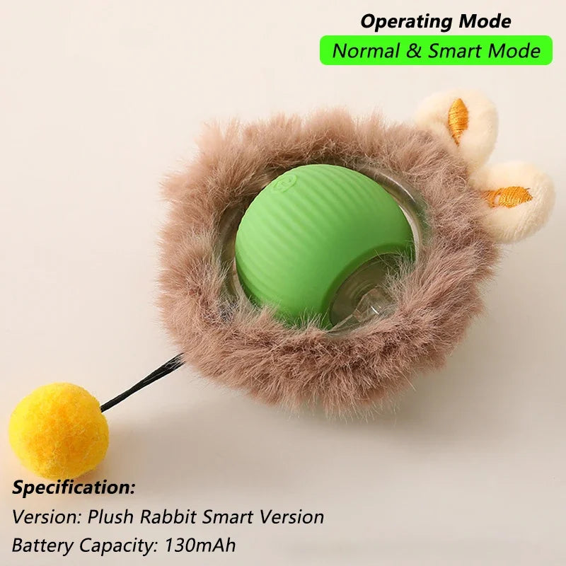 Pelota interactiva automática para gatos