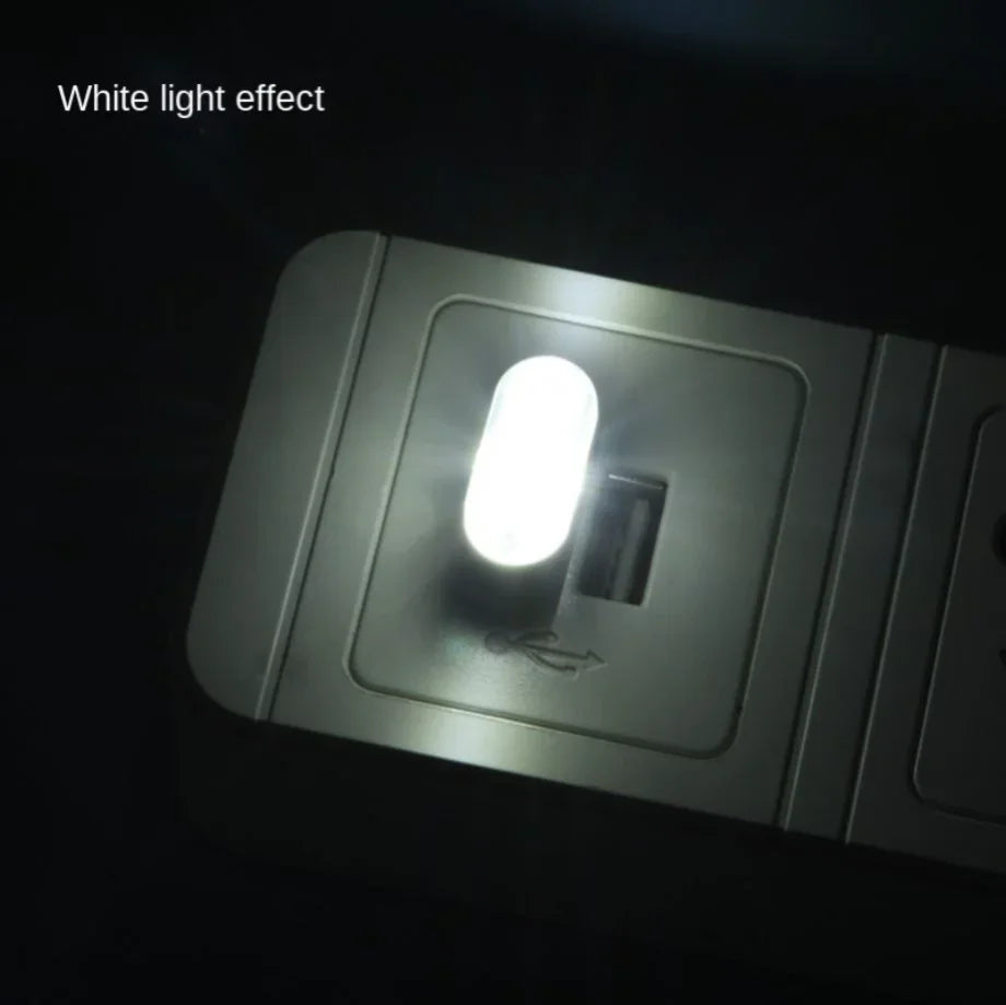 Mini luz LED USB de ambiente para coche