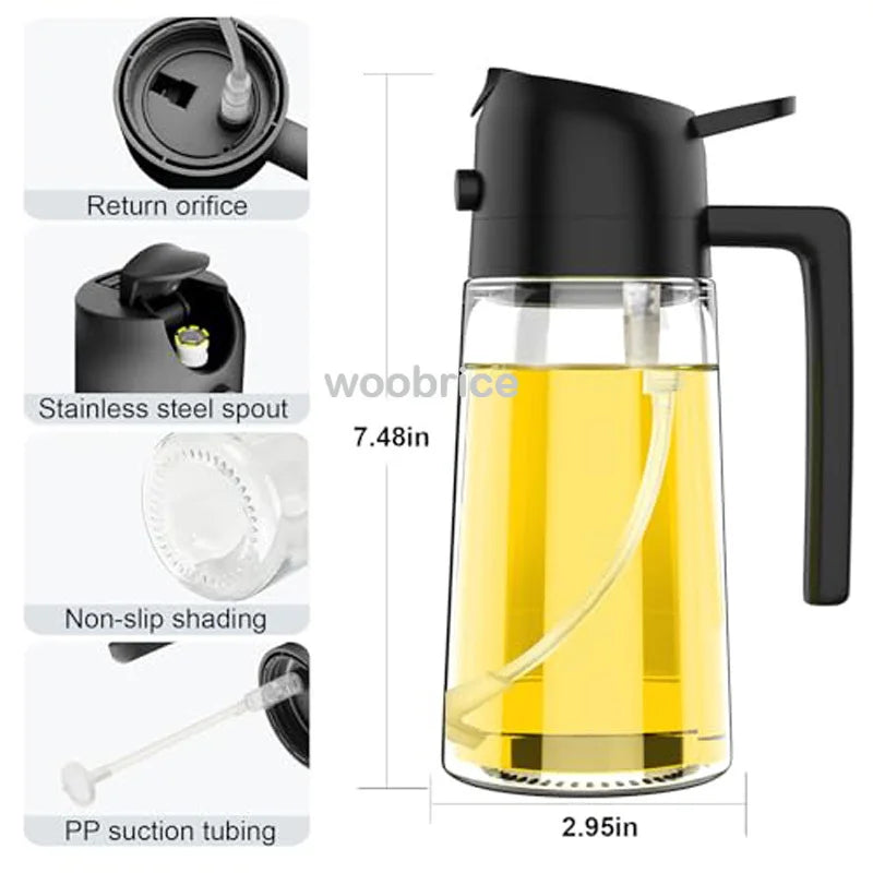 Pulverizador de aceite 2 en 1 para cocina