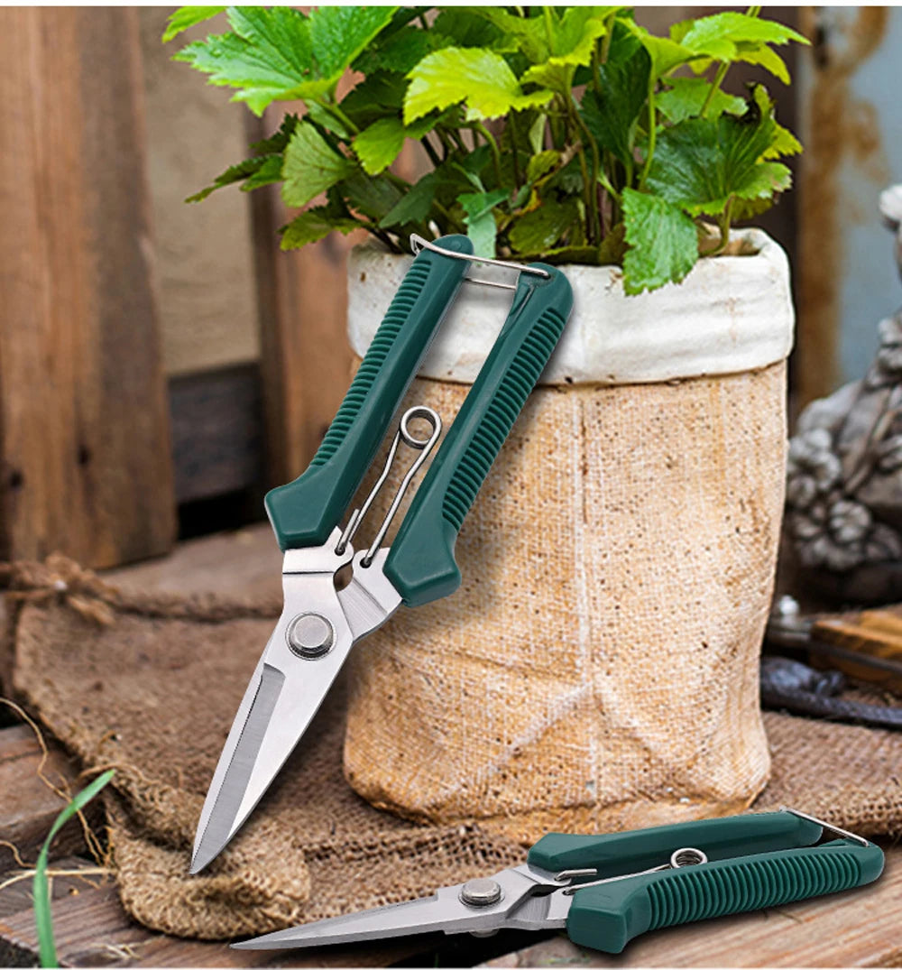 Tijeras de podar de cabeza recta para jardín
